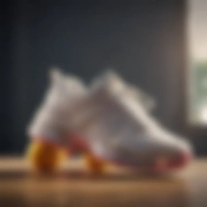 Diverse styles of chunky tennis shoes