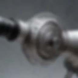 Close-up of an extra large barrel curling iron showcasing its barrel size