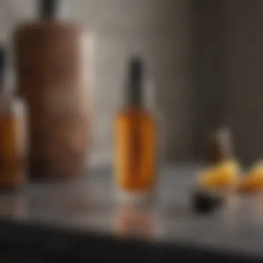 Trends in facial oil products showcased on a stylish countertop