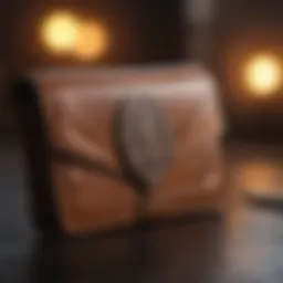 Elegant leather wallet showcasing premium craftsmanship