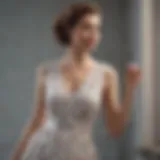Elegant sundress showcasing vintage patterns