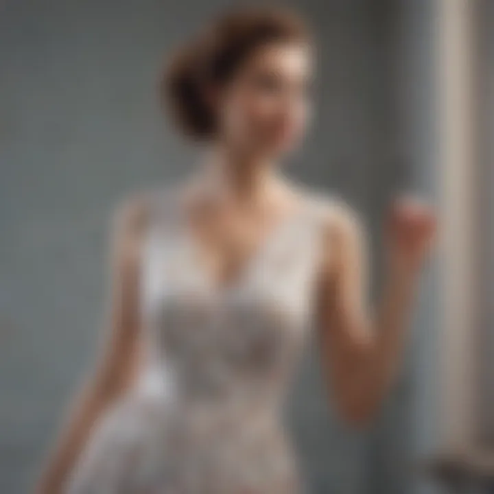 Elegant sundress showcasing vintage patterns