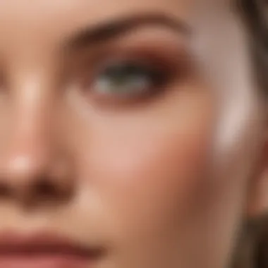 Close-up of a skin tone palette