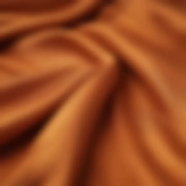 Close-up of sustainable fabric used in mango outerwear