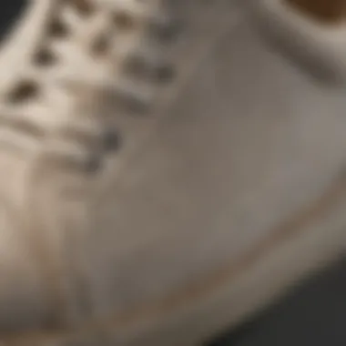 Close-up of high-quality canvas material used in Nordstrom shoes