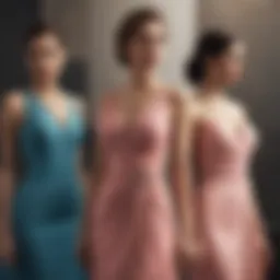 A stunning array of occasion dresses in various colors and styles