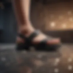 Close-up of footwear designed for a barefoot feel