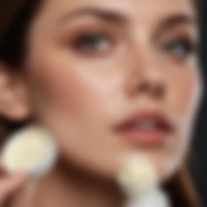 A graphical representation of skin types with corresponding recommended spot creams.