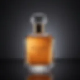 Luxurious bottle of hair perfume with elegant design