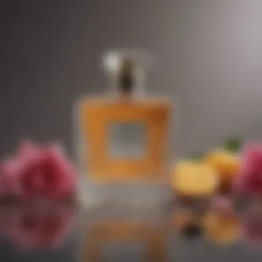 An artistic arrangement of fragrant ingredients used in creating perfumes.