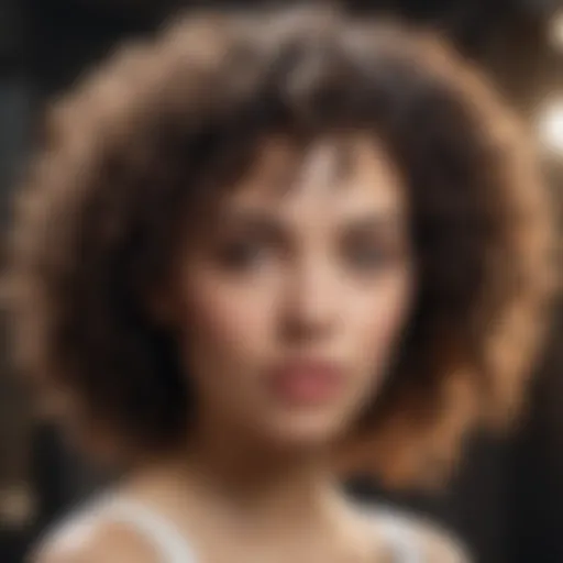 Natural curls beautifully defined