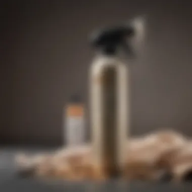 Key Ingredients in Dry Shampoo Sprays An illustration depicting essential ingredients commonly found in dry hair shampoo sprays.