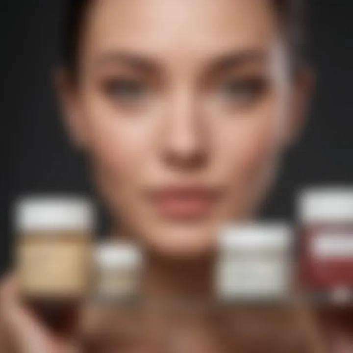 Diverse collection of face creams for various skin types