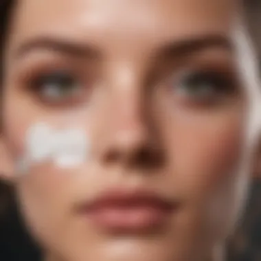 Ingredients found in various under eye patches showcased artistically