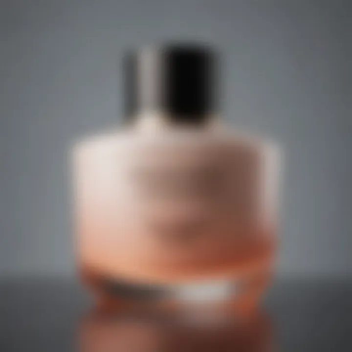 Close-up of luxurious firming lotion texture