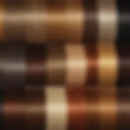 A spectrum of hair colors ranging from blonde to deep brown