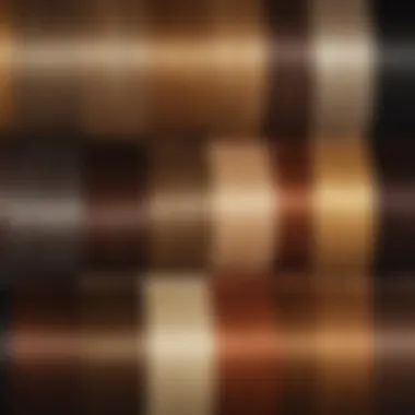 A spectrum of hair colors ranging from blonde to deep brown
