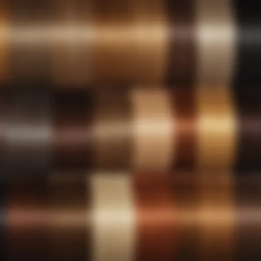 A spectrum of hair colors ranging from blonde to deep brown