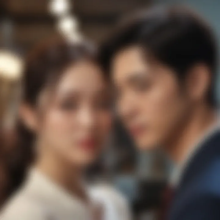 A close-up of a script highlighting important romantic themes in K-dramas.