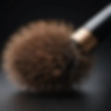 Close-up view of the brush bristles, highlighting the technology behind the styling tool.