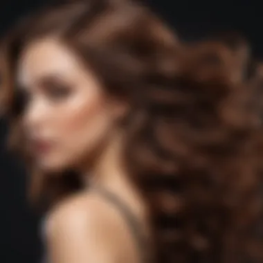 Diverse Highlight Application Techniques A close-up of hair showcasing various highlight techniques.