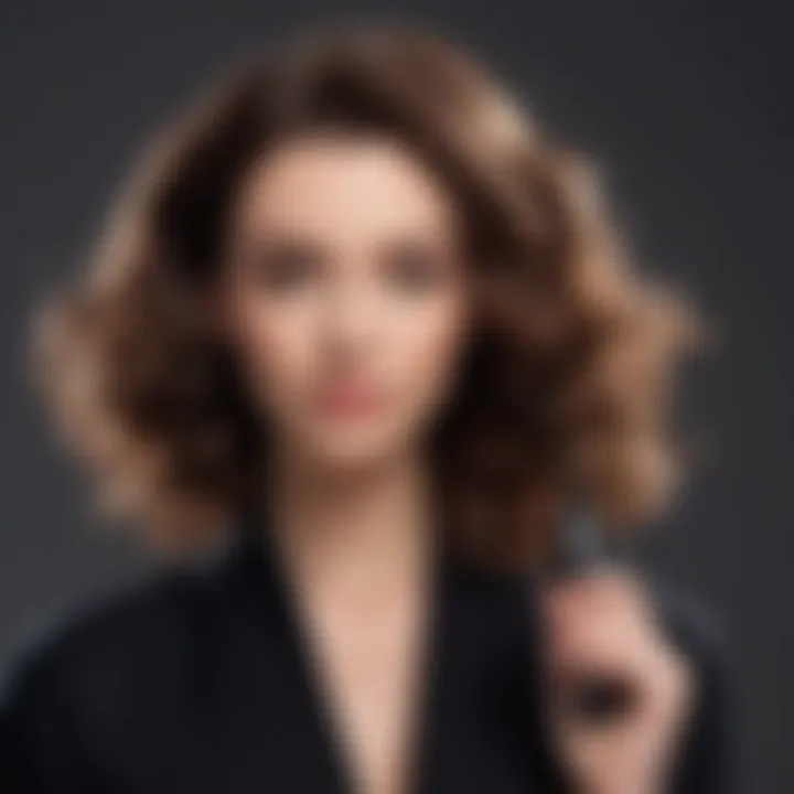 Demonstration of styling techniques using a wireless curling wand