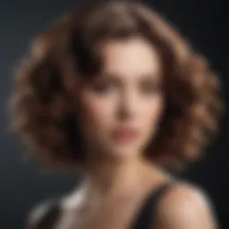Elegant wavy hairstyle created with three barrel curling iron