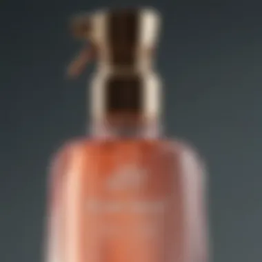 A close-up of Vernon François Dazzling Spritz Shine Spray showcasing its sleek bottle design