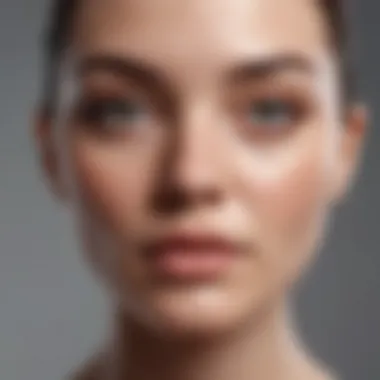 Improving Skin Texture with Cleansers Illustration of skin texture improvement