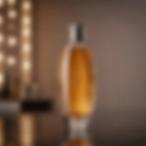 A luxurious bottle of GKhair product showcasing its elegant design