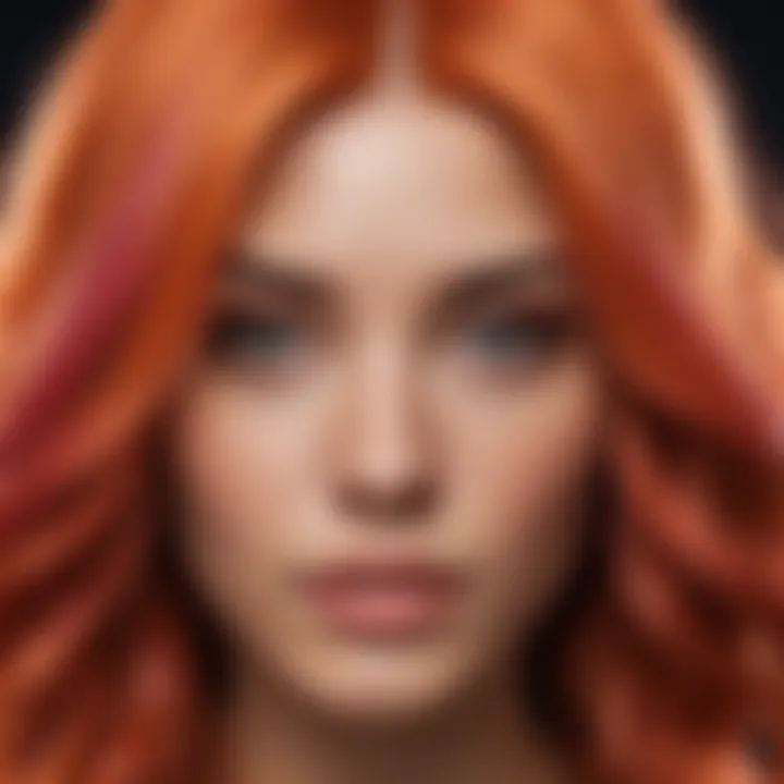 Vibrant hair colors reflecting diverse skin tones