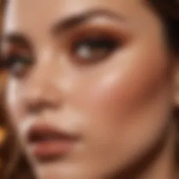 Rich chestnut brown hair on caramel skin