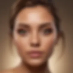 A woman with caramel highlights on light brown skin