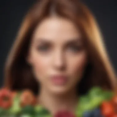 Nutritional Powerhouses for Hair Growth A variety of nutritious foods rich in vitamins for hair growth