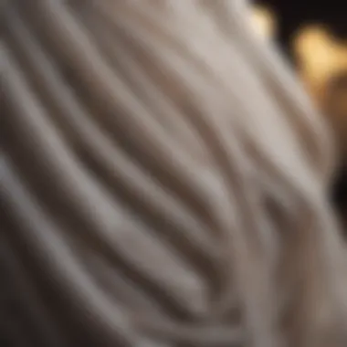 A close-up view of various sheer fabrics showcasing their unique textures.