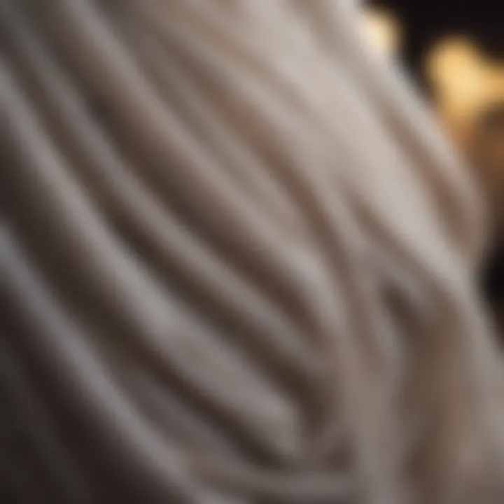 A close-up view of various sheer fabrics showcasing their unique textures.