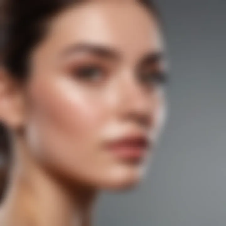 A visual guide illustrating various skin types and suitable skincare products