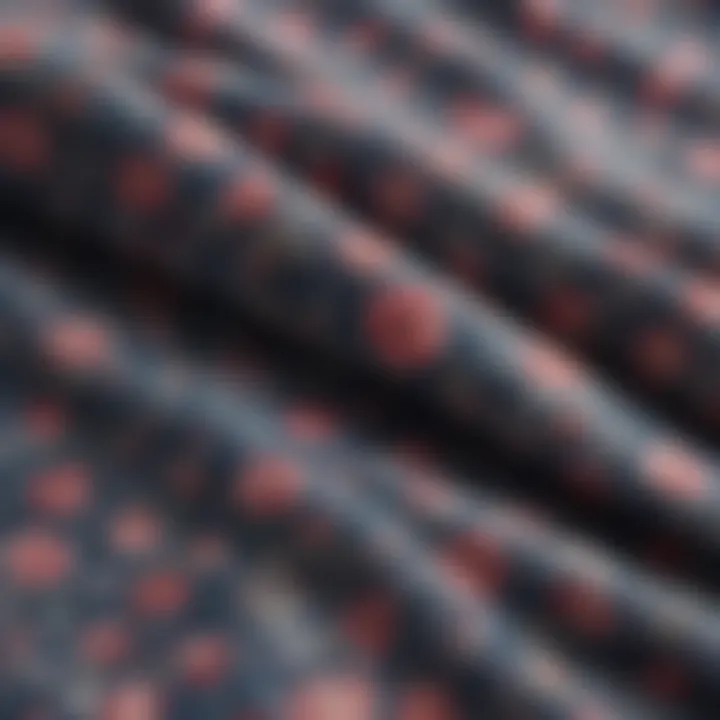 A close-up of the high-quality fabric used in J.Crew Liberty print shirts.