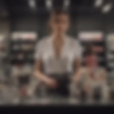 Fashion and Promotions: JJill's Retail Strategy Elegant display of JJill products amidst promotional offers