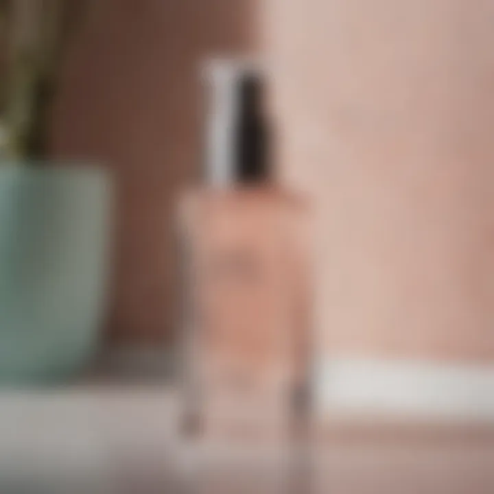 Close-up of Laura Mercier Flawless Skin Perfecting Water Moisture Mist bottle on a vanity