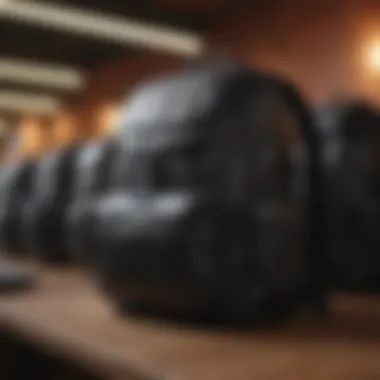 Various laptop backpacks displayed for comparison