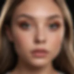 Maddie Ziegler showcasing her unique makeup style