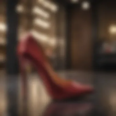 Fashionable Shoes on Sale in a Boutique Fashionable shoes on sale in a boutique