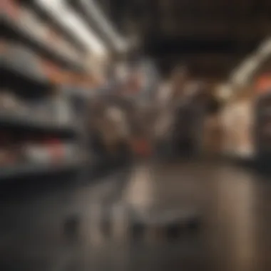 Shopping Cart Filled with Trendy Shoes Shopping cart filled with trendy shoes