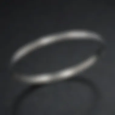 Engraved Health Information on Bangle Close-up of a medical alert bangle with engraved health information