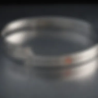Personalized Medical Alert Bangle Elegant medical alert bangle showcasing personalized details
