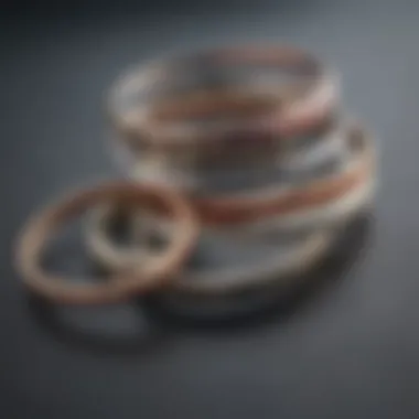 Diverse Styles of Medical Alert Bangles Variety of medical alert bangles in different styles and colors