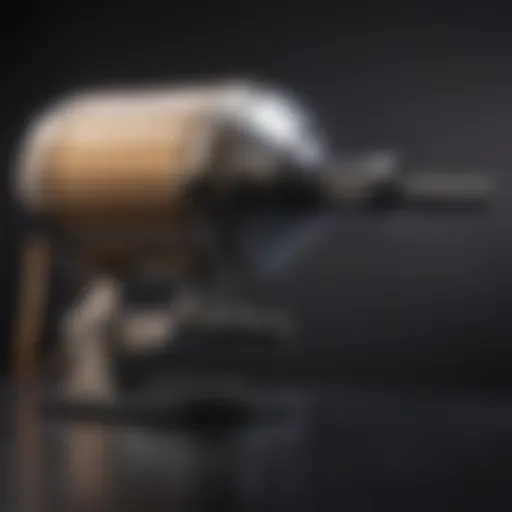Stylish big barrel curling iron with a sleek design and high-tech features
