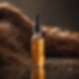 Nourishing hair oil with essential ingredients for growth