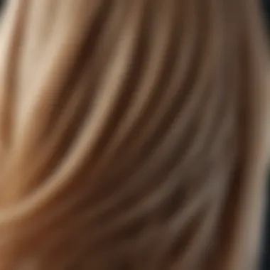 Close-up of Shiny Hair Close-up of shiny hair illuminated by natural light